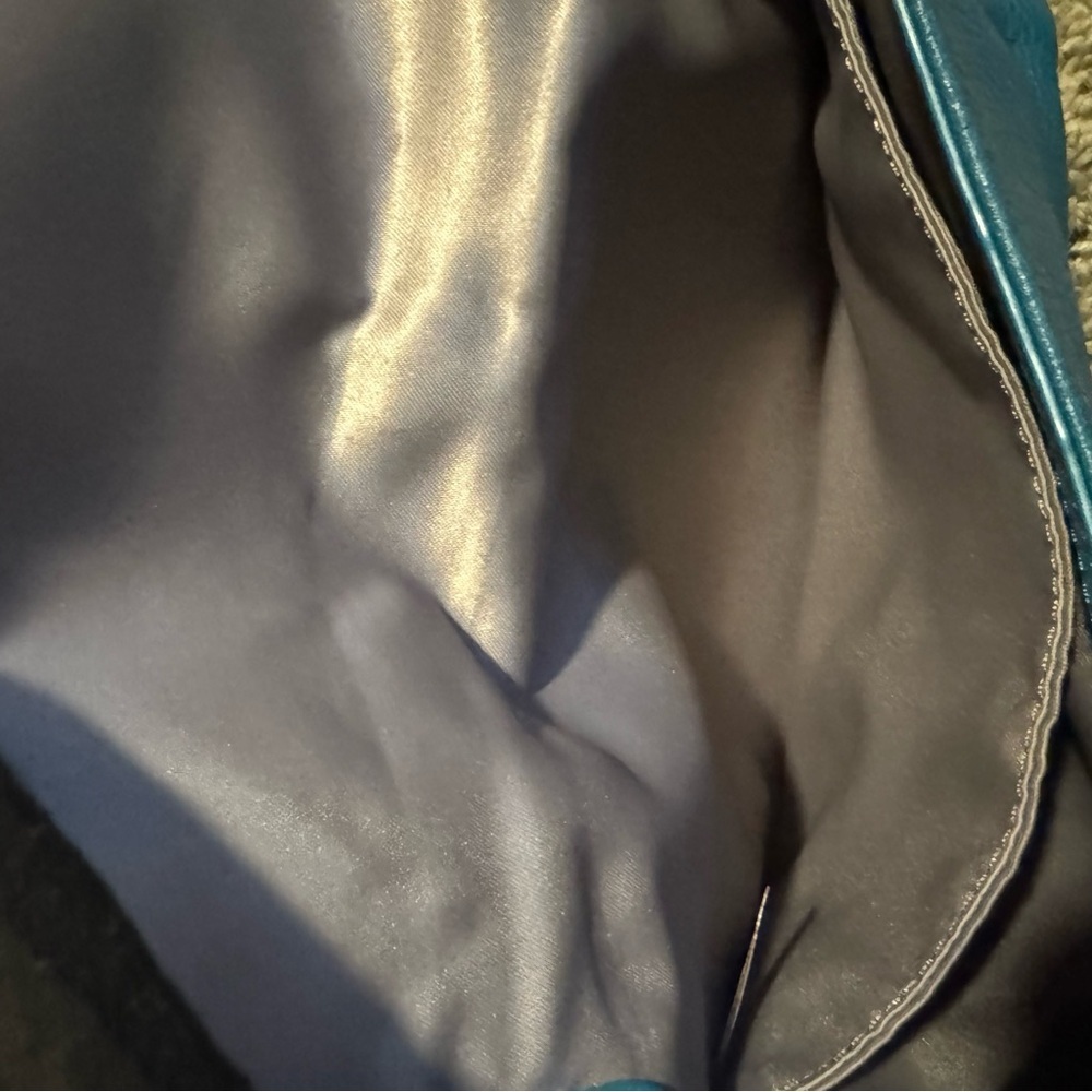 Coach Madison Teal Leather Crossbody or Shoulder Bag with Chain Strap | GUC - Picture 14 of 15